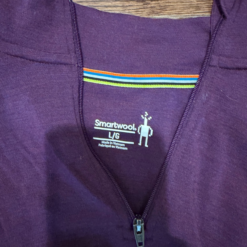 Smartwool Kids Purple Bottoms with Rainbow Stripe